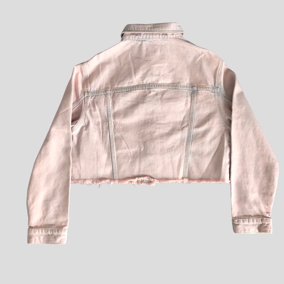 Zara Teen Cropped Denim Jacket Size 13-14 years - Picture 3 of 10